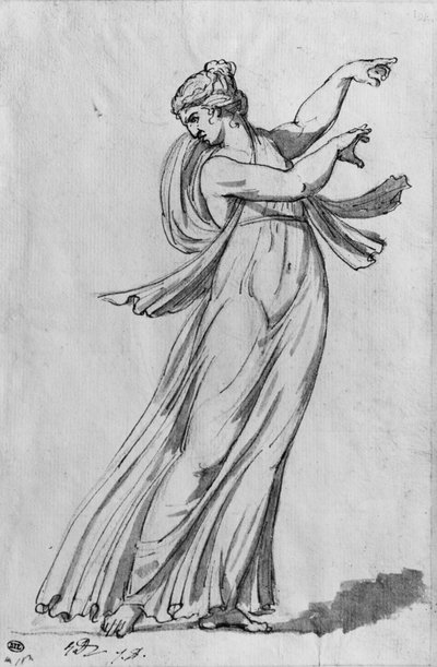 Bacchante by Jacques Louis David